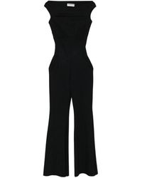 Chiara Boni - Schwarzer Off-Shoulder Jumpsuit Mit Schlüsselloch - Lyst