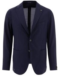 Tagliatore - Herrenbekleidung Jacke Blau Ss25 - Lyst