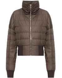 Rick Owens - Jassen ,Bruin ,Wol Cropped Down Jacket - Lyst