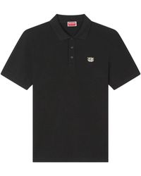 KENZO - Tops ,Zwart ,Katoen Wild Tiger Slim Polo - Lyst