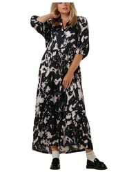 co'couture - Kleedjes ,Zwart ,Polyester Mary Floor Maxi Jurk - Lyst