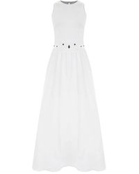 Kocca - Kleedjes ,Wit ,Elegante Maxi Jurk - Lyst