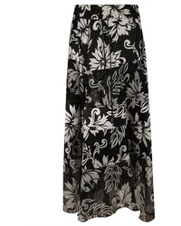 Sacai - Floral print skirt - Lyst