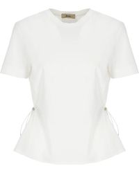 Herno - Tops ,Wit ,Katoen T-Shirt Van Chique Katoenen Jersey En Nieuw Techno-Taft - Lyst