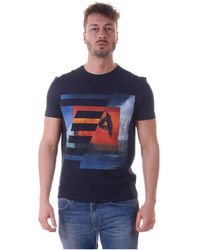 EA7 - Lässiger sweatshirt für männer - Lyst
