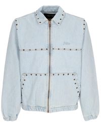 Iuter - Jassen ,Blauw ,Denim Denim Jack Met Ritssluiting En Zakken - Lyst