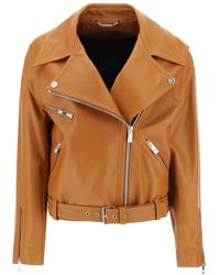 Versace - Jackets > leather jackets - Lyst
