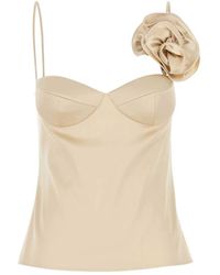 Magda Butrym - Stretch Satin Top - Lyst