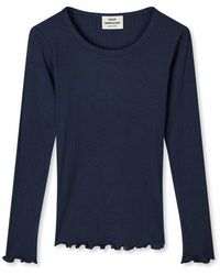 Mads Nørgaard - Tops ,Blauw ,Parisian Night Blouse Model Troja - Lyst
