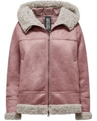 Bomboogie - Jas Met Capuchon En Shearling Effect - Lyst