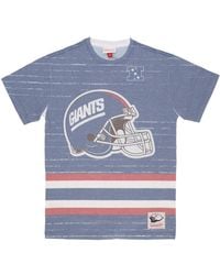 Mitchell & Ness - Tops ,Veelkleurig ,Katoen Ny Giants Logo Tee Celebration - Lyst