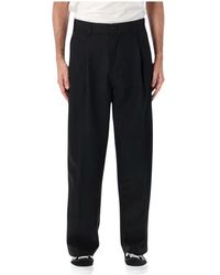 Obey - Broeken ,Zwart ,Polyester Dean Pleated Pant - Lyst