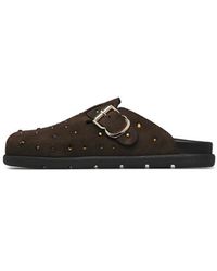 Loriblu - Schoenen ,Bruin ,Leer Sabot - Lyst