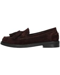 Omoda - Bruine Suède Loafers Stijlvol Model - Lyst