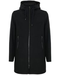 Herno - Wool Blend Parka Met Capuchon - Lyst