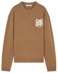 Maison Kitsuné - Round-Neck Knitwear - Lyst