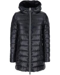 Herno - Jassen ,Zwart ,Nylon Resort A-Shape Jas - Lyst