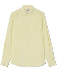 MC2 Saint Barth - Overhemden ,Geel ,Katoen Cotton Voile Shirt - Lyst