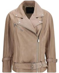 PINKO - Leren Bikerjack - Lyst