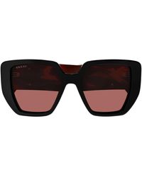 Gucci - Minimalistische oversized geometrische sonnenbrille,stylische sonnenbrille gg0956s - Lyst