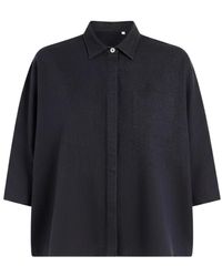 Cruna - Overhemden ,Blauw ,Katoen Elide Gabardine Shirt - Lyst