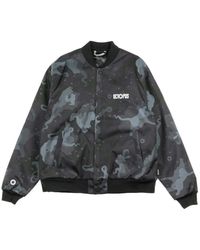 Octopus - Jassen ,Veelkleurig ,Camo Varsity Bomber Jacket Zwart - Lyst