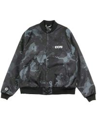 Octopus - Jassen ,Veelkleurig ,Camo Varsity Bomber Jacket Zwart - Lyst