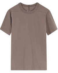 Rick Owens - Tops ,Grijs ,Katoen T-Shirt Met Korte Mouwen - Lyst