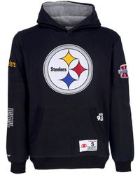 Mitchell & Ness - Hoodies & Sweatvesten ,Zwart ,Katoen Pittsburgh Steelers Nfl Hoodie - Lyst