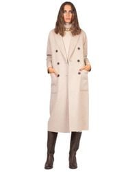 ViCOLO - Lange Double-Breasted Jas - Lyst