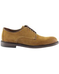 Marco Ferretti - Braune wildleder derby schuhe - Lyst