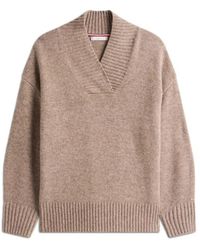 Tommy Hilfiger - Marl Wollenmix V-Hals - Lyst