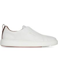 Santoni - Slip-on sneakers mit tan detail - Lyst
