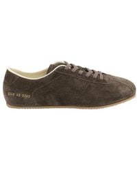 Common Projects - Schoenen ,Bruin ,Suède Achilles Suede Low-Top Sneakers - Lyst