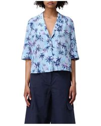 Zadig & Voltaire - Seidenbluse Mit Palmenprint - Lyst