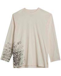 adidas - Fitness ,Wit ,Katoen Y-3 Gfx Long Sleeve T-Shirt - Lyst