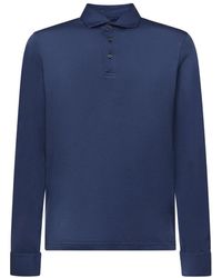 Fedeli - Tops ,Blauw ,Katoen Katoenen Polo Shirt - Lyst