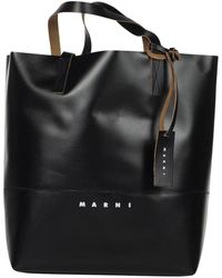 Marni - Einkaufstasche mit -platte - Lyst