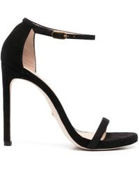 Stuart Weitzman - Schwarze elegante high heels mit offener partie - Lyst