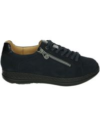 Ganter - Blauwe Leren Sportieve Lage Schoenen - Lyst