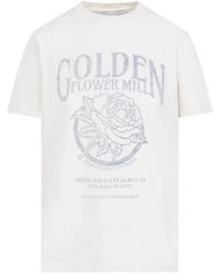 Golden Goose - Weißes baumwoll-t-shirt - Lyst