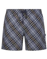 Burberry - Badmode ,Veelkleurig ,Seb Chk Shorts - Lyst