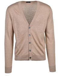 Drumohr - Truien & Vesten ,Katoen V-Hals Cardigan Met Knopen - Lyst