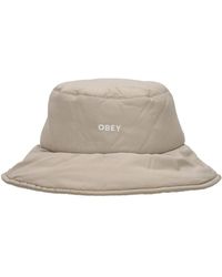 Obey - Isolierte Silbergraue Bucket Hat - Lyst
