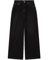 Ganni - Soft Rigid Denim Baggy Jeans - Lyst