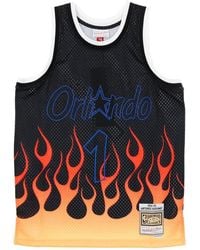 Mitchell & Ness - Fitness ,Veelkleurig ,Polyester Nba Swingman Jersey Flames Hardaway 1994-95 - Lyst