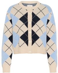 Part Two - Französisch Eiche Blau Kariert Strickpullover - Lyst
