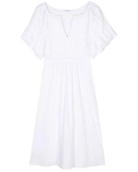 Patrizia Pepe - Weißes optisches kleid,elegantes schwarzes kleid k103 nero - Lyst