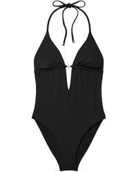 Tory Burch - Badmode ,Zwart ,Tie-Back One-Piece - Lyst