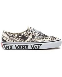 Vans - Authentische Slip-On Comic Print Sneakers - Lyst